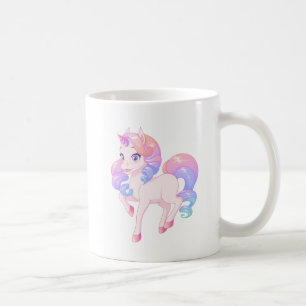 Simple Adorable Colourful Pastel Unicorn Rainbow Coffee Mug