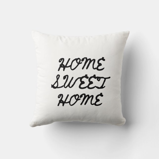 simple, aesthetic and cozy throw pillow (Back)