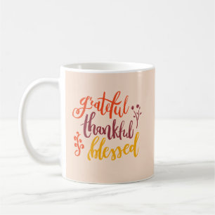 Simple Aesthetic Beautiful Grateful Warm Peach Coffee Mug