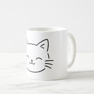 Simple Aesthetic Kitty Design Coffee Mug