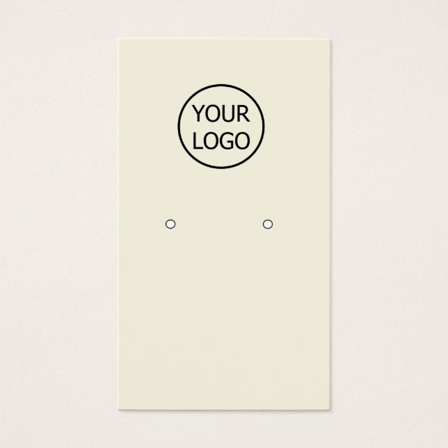 simple ajouter votre logo Boucles d'oreilles perso (Devant)