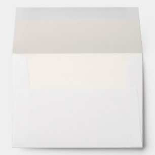 Simple Alabaster Lined Return Address Envelope