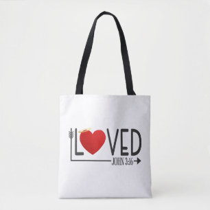 Simple amour Bible Verse Valentine   Sac fourre-to