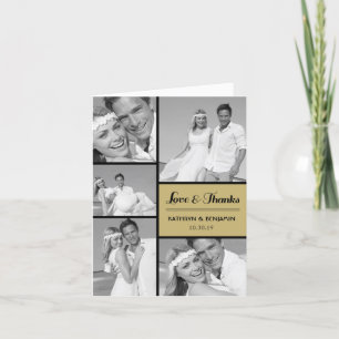 Simple Amour & Merci 5 Multi Photo Modern Mariage