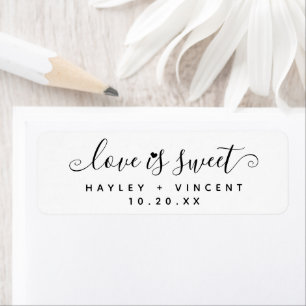 Simple Amour Moderne Est Mariage de noms de script