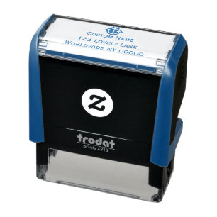 Simple Anchor Address Label Self-inking Stamp
