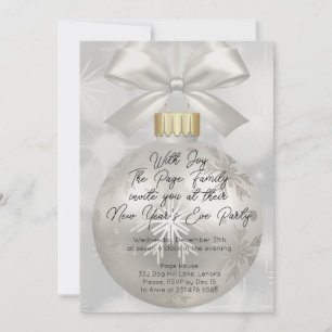 Simple and chic New Year's Eve Party Invitation