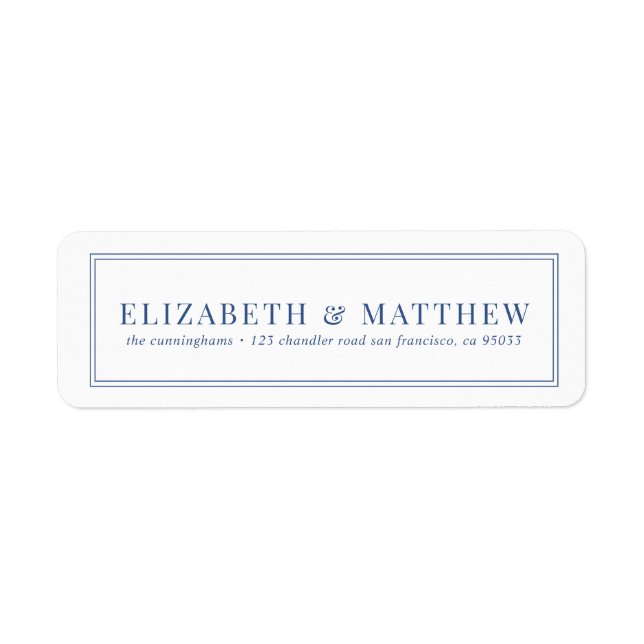 Simple and Classic Return Address (Front)