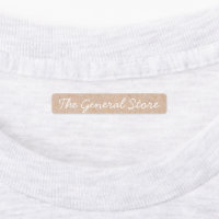 Simple and Clean Kraft Iron On Clothing Label