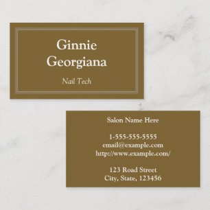 Simple and Customizable Nail Tech Business Card