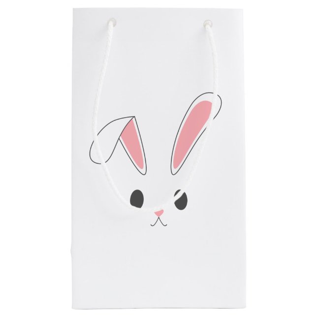 Simple and Cute Easter Bunny Rabbit | Gift Bag (Back)