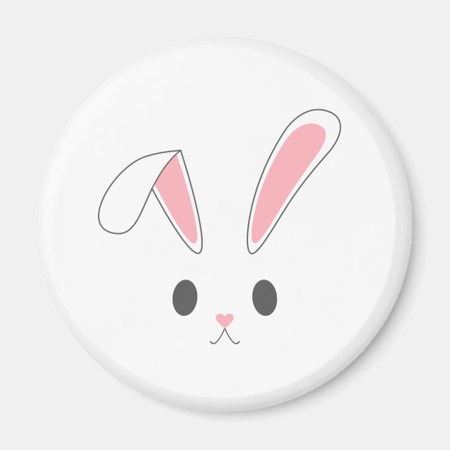 Simple and Cute Easter Bunny Rabbit | Magnet (Front)