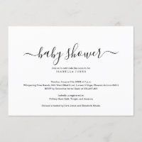 Simple and Elegant Baby Shower Invitation