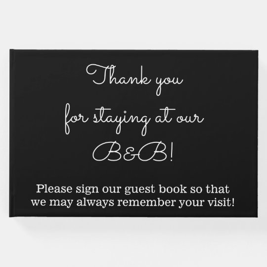 Simple and Elegant Bed And Breakfast Guest Book