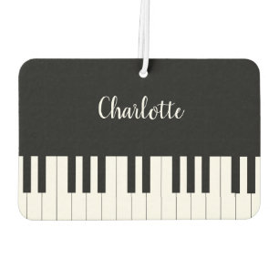 Simple and Elegant Black and White Piano Keyboard Air Freshener