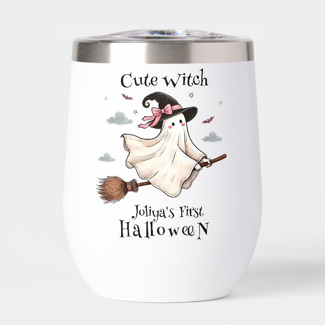 Simple and Elegant Cute witch first Halloween (Front)