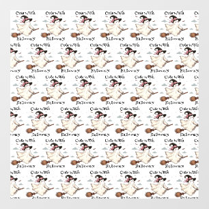 Simple and Elegant Cute witch first Halloween Window Cling