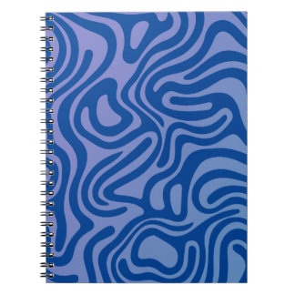 Simple and elegant design abstract spiral notebook