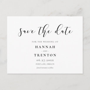 Simple and elegant design Save the date Postcard