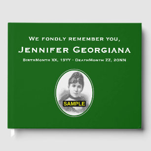 Simple and Elegant Funeral Guest Book