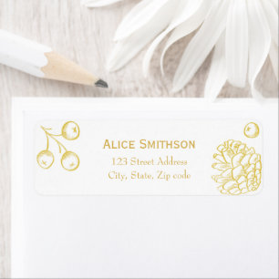 Simple and Elegant Golden Berries Seasonal Address