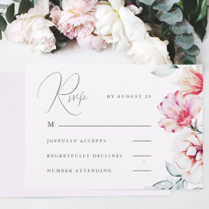 Simple and Elegant Lavender Purple RSVP