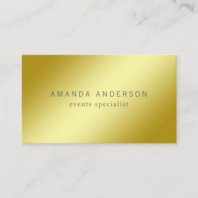 Simple and Elegant Minimalist | Business Card (Front)