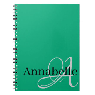 Simple and Elegant Monogram And Name Notebook