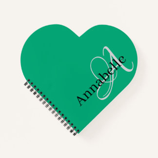 Simple and Elegant Monogram and Name Notebook