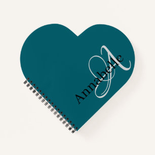 Simple and Elegant Monogram and Name  Notebook