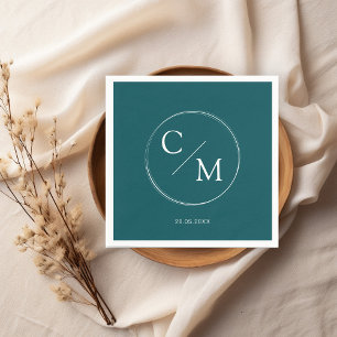 Simple and elegant monogram Serviette Napkins