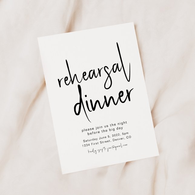 Simple and Elegant Rehearsal Dinner Invitation (Creator Uploaded)