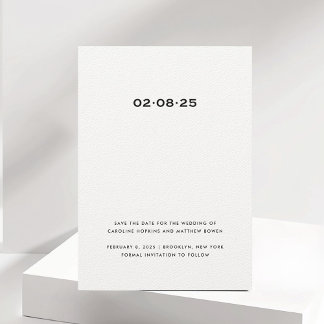 Simple and Elegant Save the Date Card