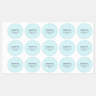 Simple and Elegant Text Template Light Blue