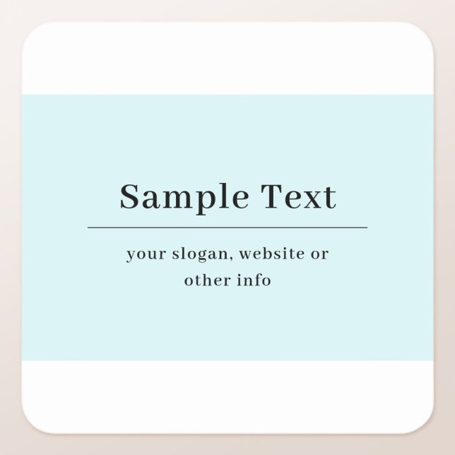 Simple and Elegant Text Template | Light Blue Square Sticker (Creator Uploaded)