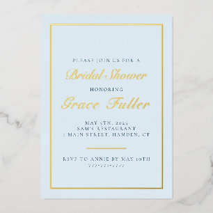 Simple and Elegant Typography Foil Invitation