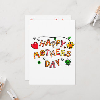 Simple and Fun Happy Mothers Day Card