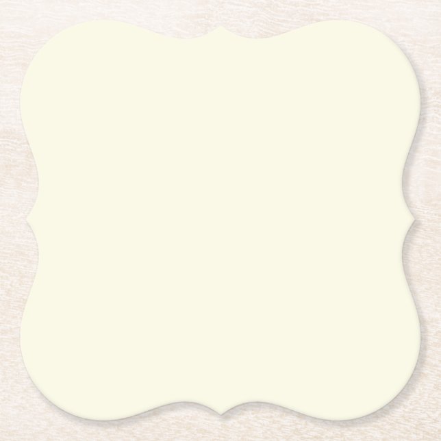 Simple and minimal off white background  paper coaster (Front)
