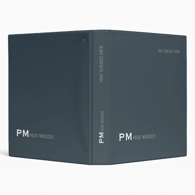 Simple and Modern Charcoal Grey Binder (Background)