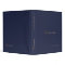 Simple and modern dark-blue binder with name