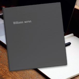 Simple and Modern dark grey Binder for Notes