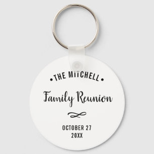 Simple and Modern Family Reunion Keepsake Keychain