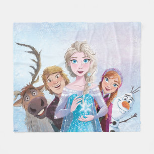 Simple and Modern Frozen Fleece Blanket