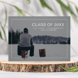Simple and Modern Graduation Photo Announcement