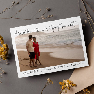 Simple and Modern Hold The Date Photo Save The Date