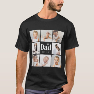 Simple and Modern   Photo Collage for Dad T-Shirt