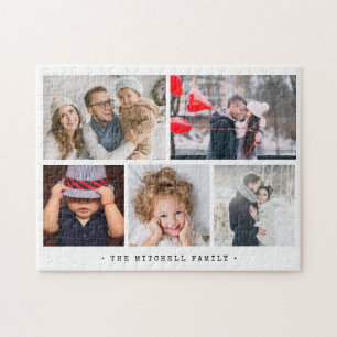 Simple and Modern Photo Collage for the Family Jigsaw Puzzle