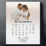 Simple and Modern Wedding Date Plaque<br><div class="desc">This Simple and Modern Wedding Date plaque is the perfect gift for the newlyweds in your life. Display their wedding date and a photo of them in this personalized plaque and they can display this in their home for years to come.</div>