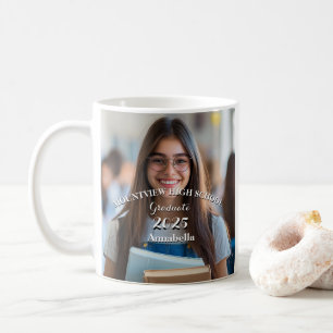 Simple and one Custom Photo graduation mug