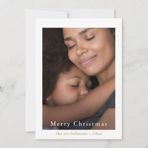 Simple and Pretty Dots Merry Christmas Photo Holiday Card